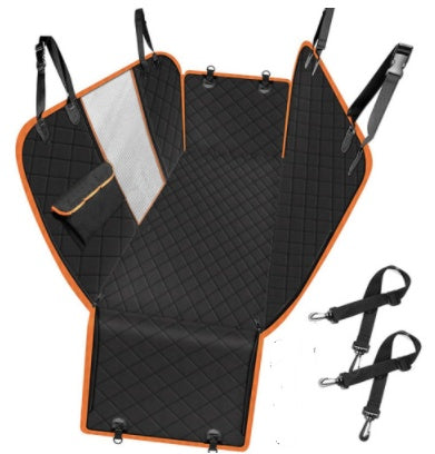 Housse de siège de voiture pour chien, vue en maille, hamac de transport pour animaux de compagnie, protection de sécurité, tapis de siège arrière de voiture avec fermeture éclair et poche pour voyage